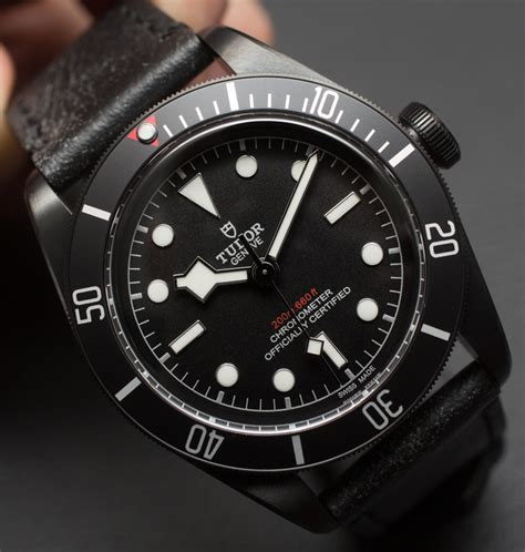 tudor all black watch price|tudor watch black bay 58.